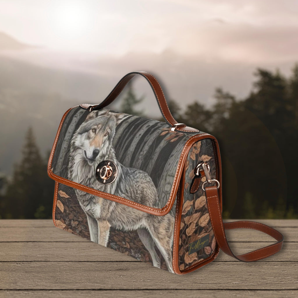 Grey Wolf Satchel Bag