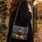 Witchy Black Cat Satchel Bag