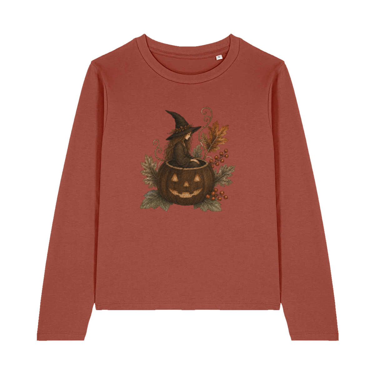 Witch Pumpkin Long Sleeve Top