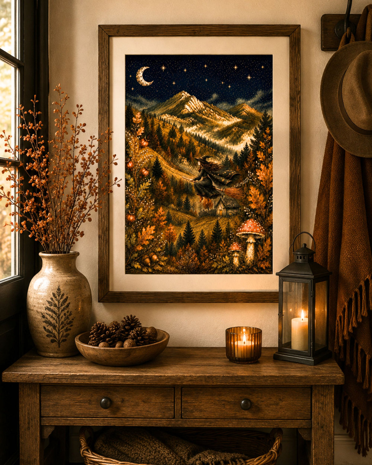 Flying Witch Art Print