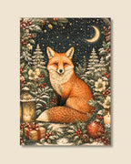 Christmas Fox Art Print