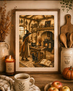 Witches Cottage Kitchen Art Print