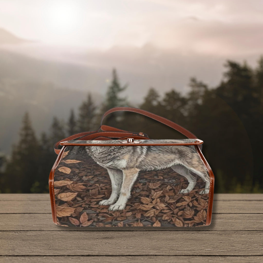 Grey Wolf Satchel Bag
