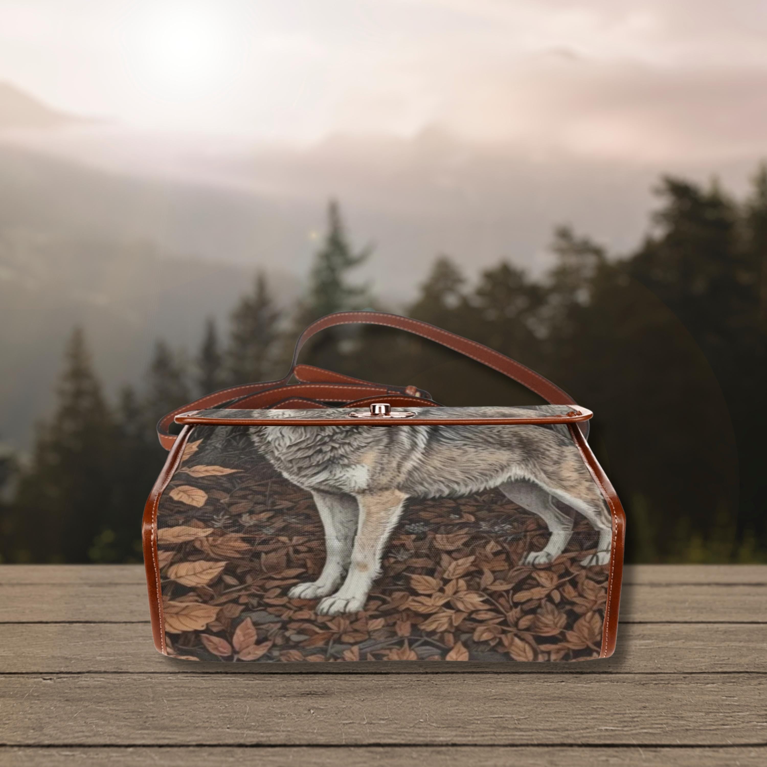Grey Wolf Satchel Bag