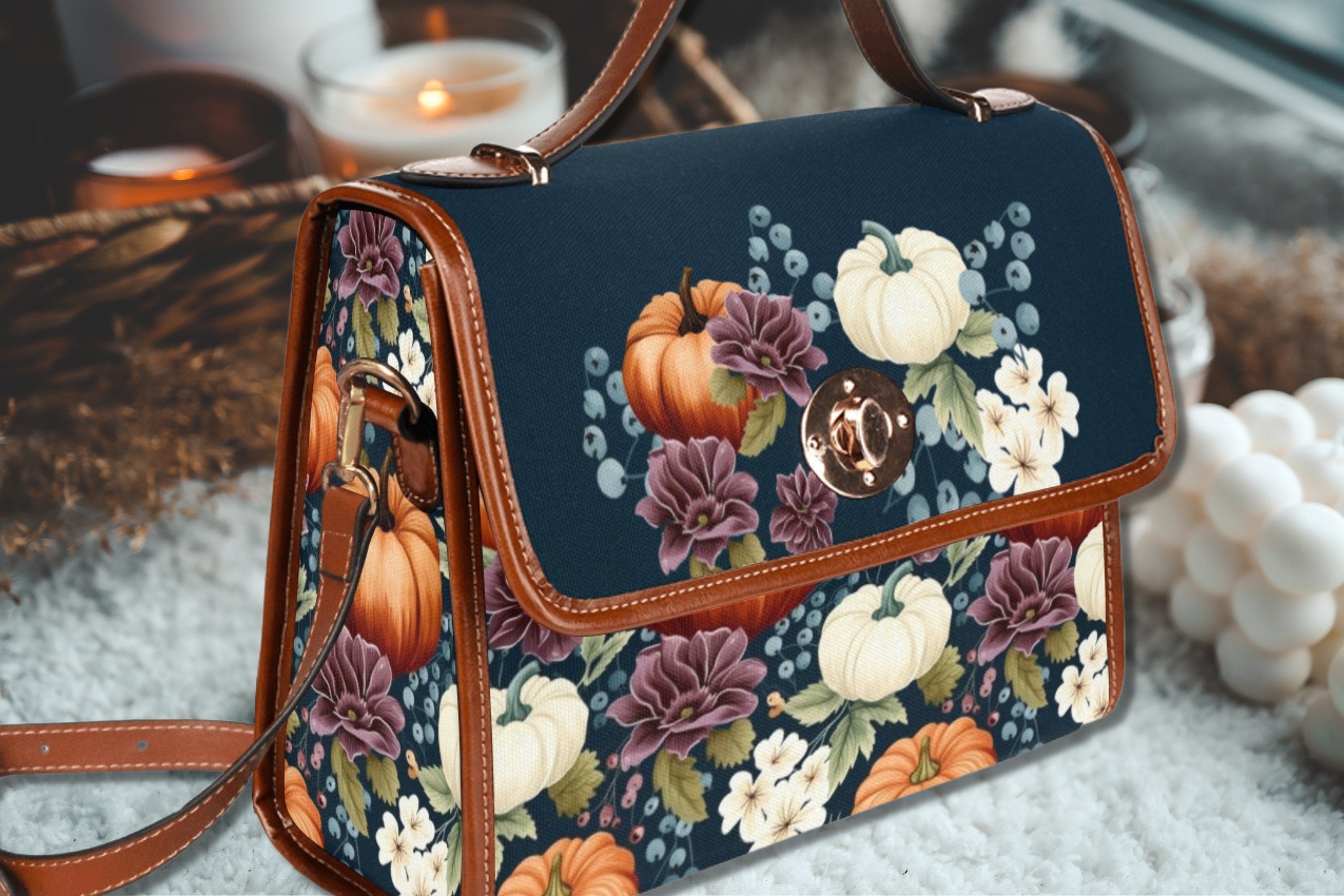 Pumpkin Patch Satchel Bag