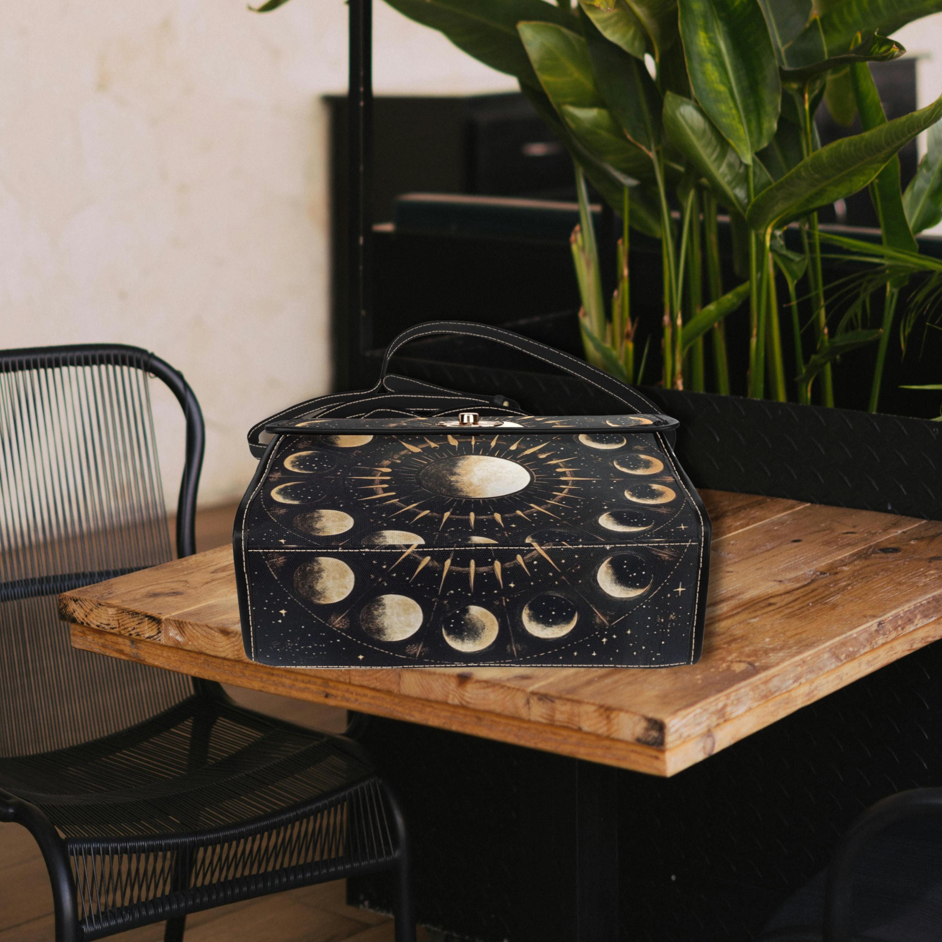 Moon Phase Satchel Bag