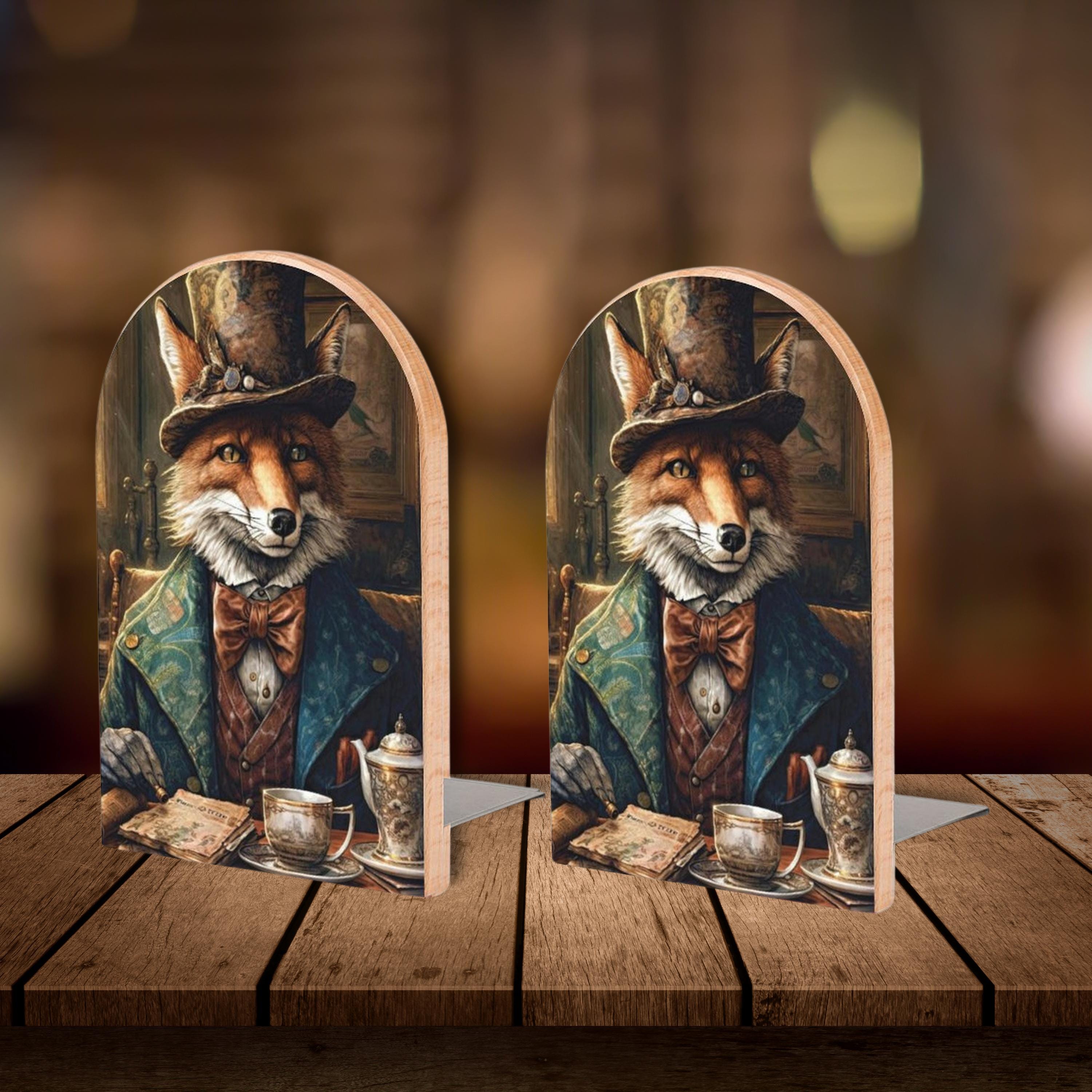 Gentleman Fox Bookends