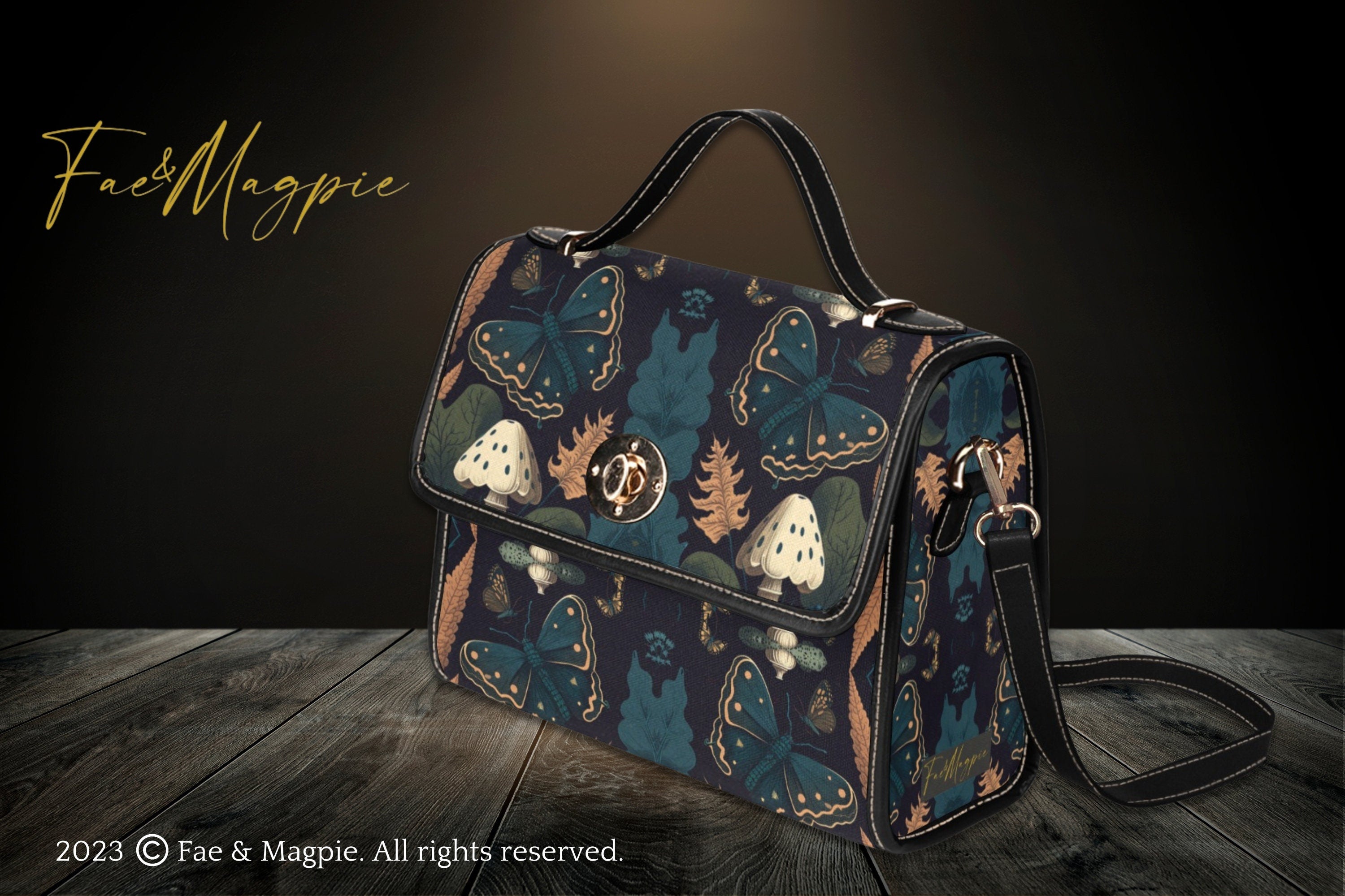 Mystical Moth Satchel Bag