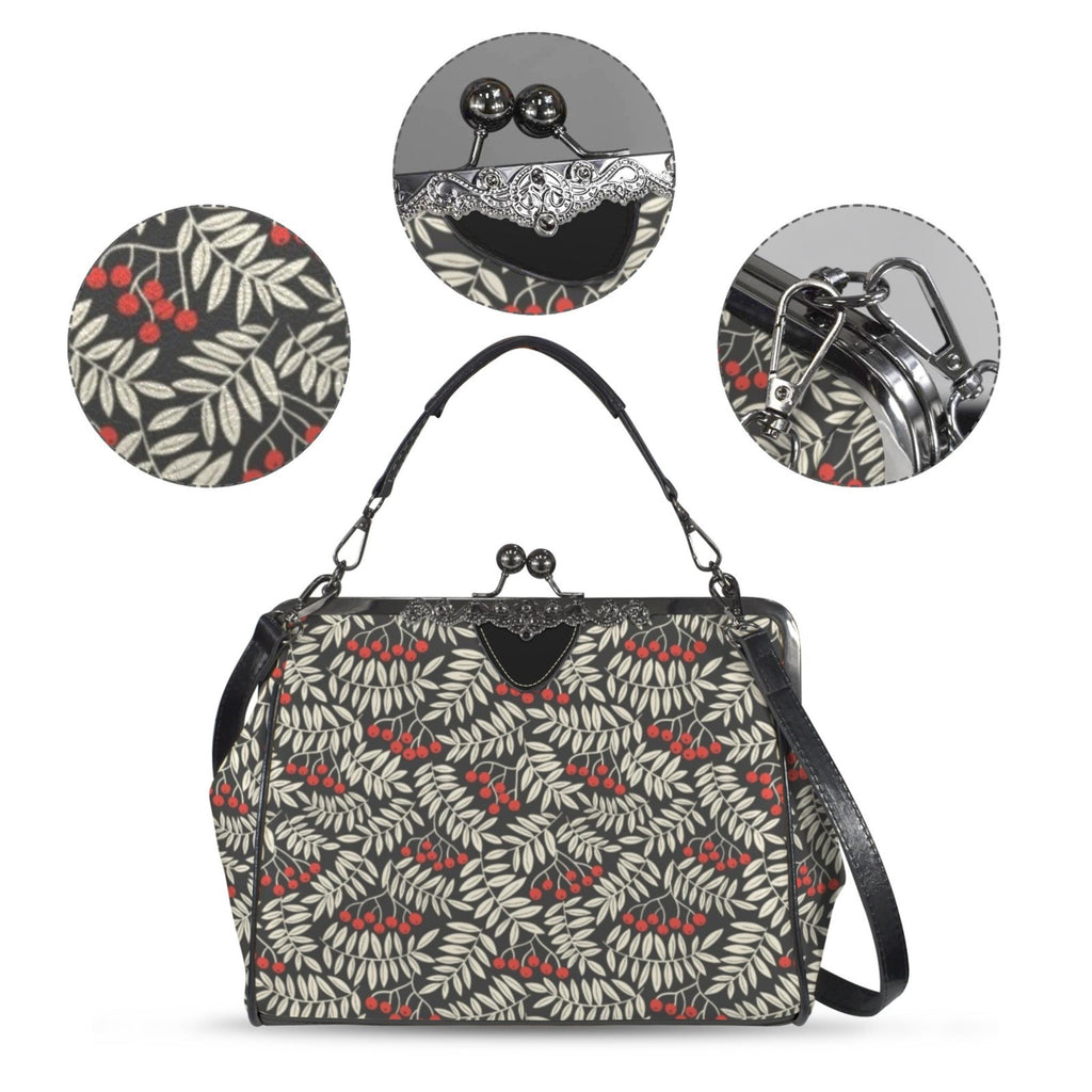 Winter Berries Kisslock Bag