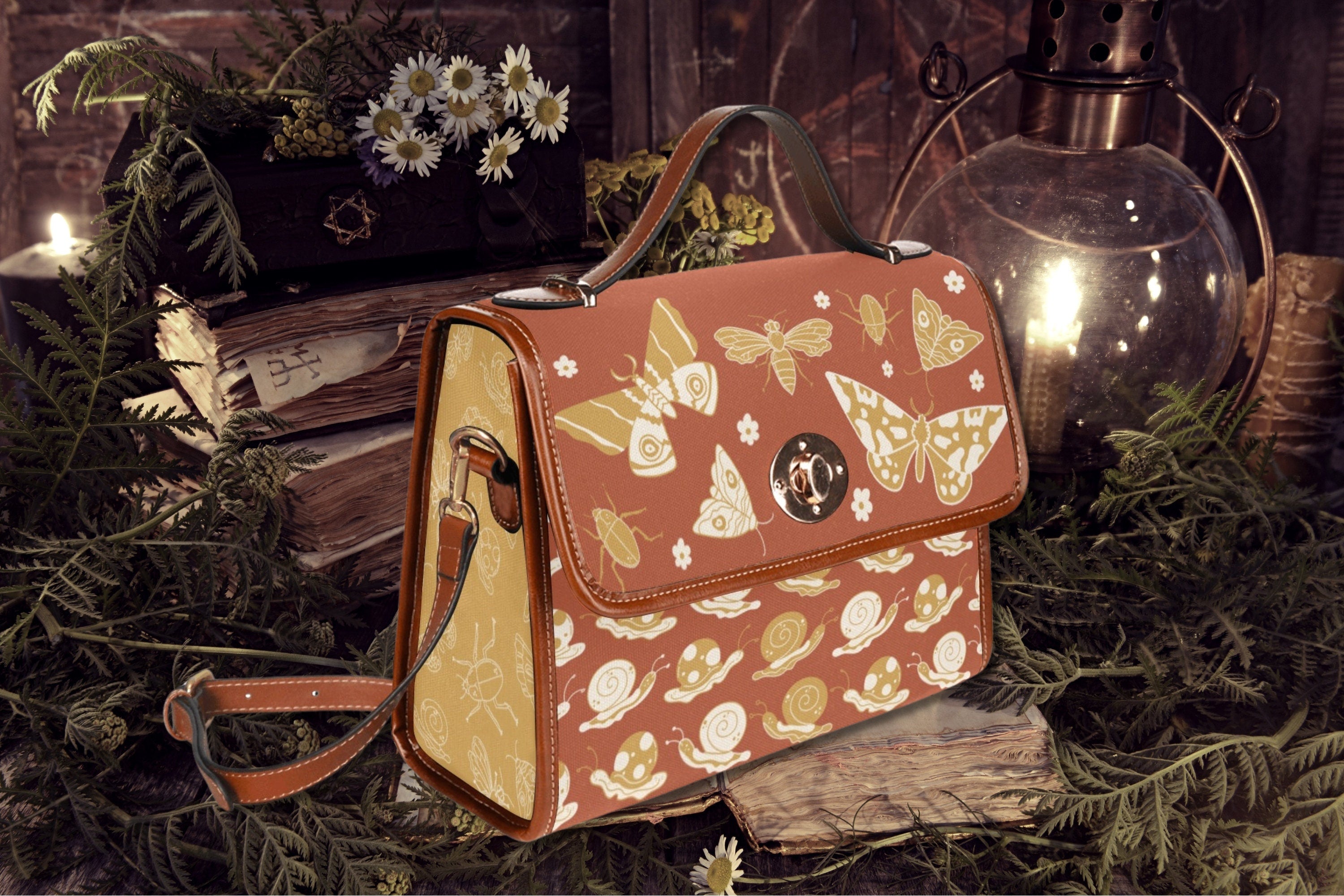 Summer Garden Satchel Bag