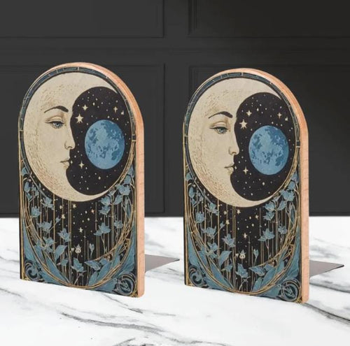 Blue Moon Bookends.