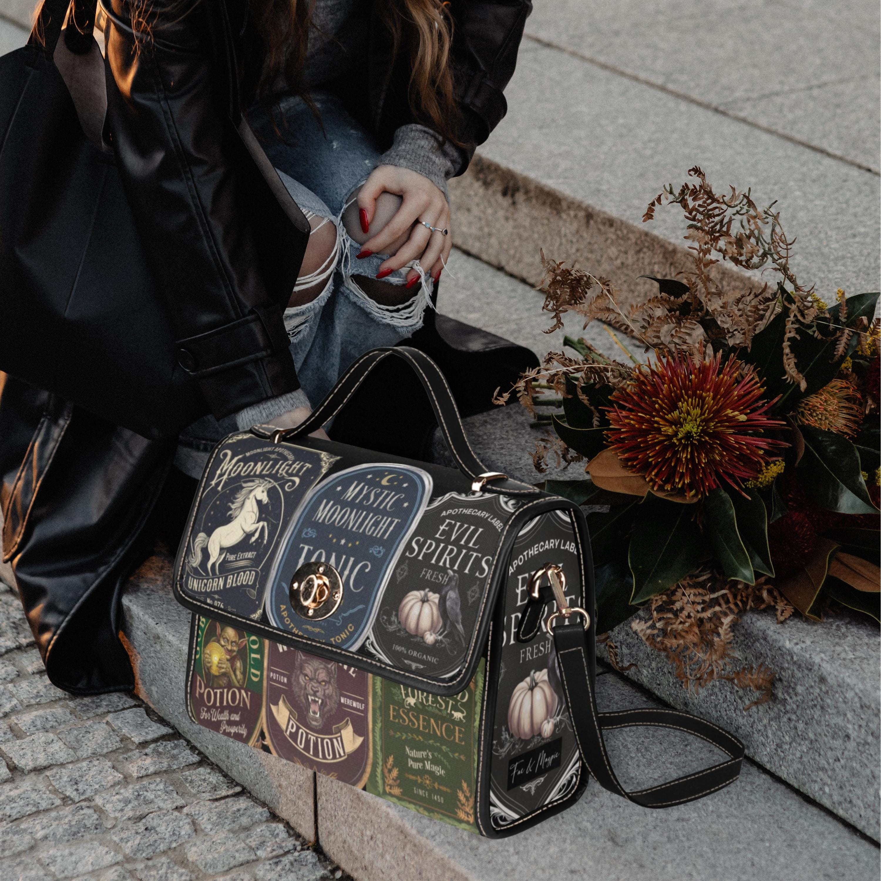 Witchy Potions Satchel Bag