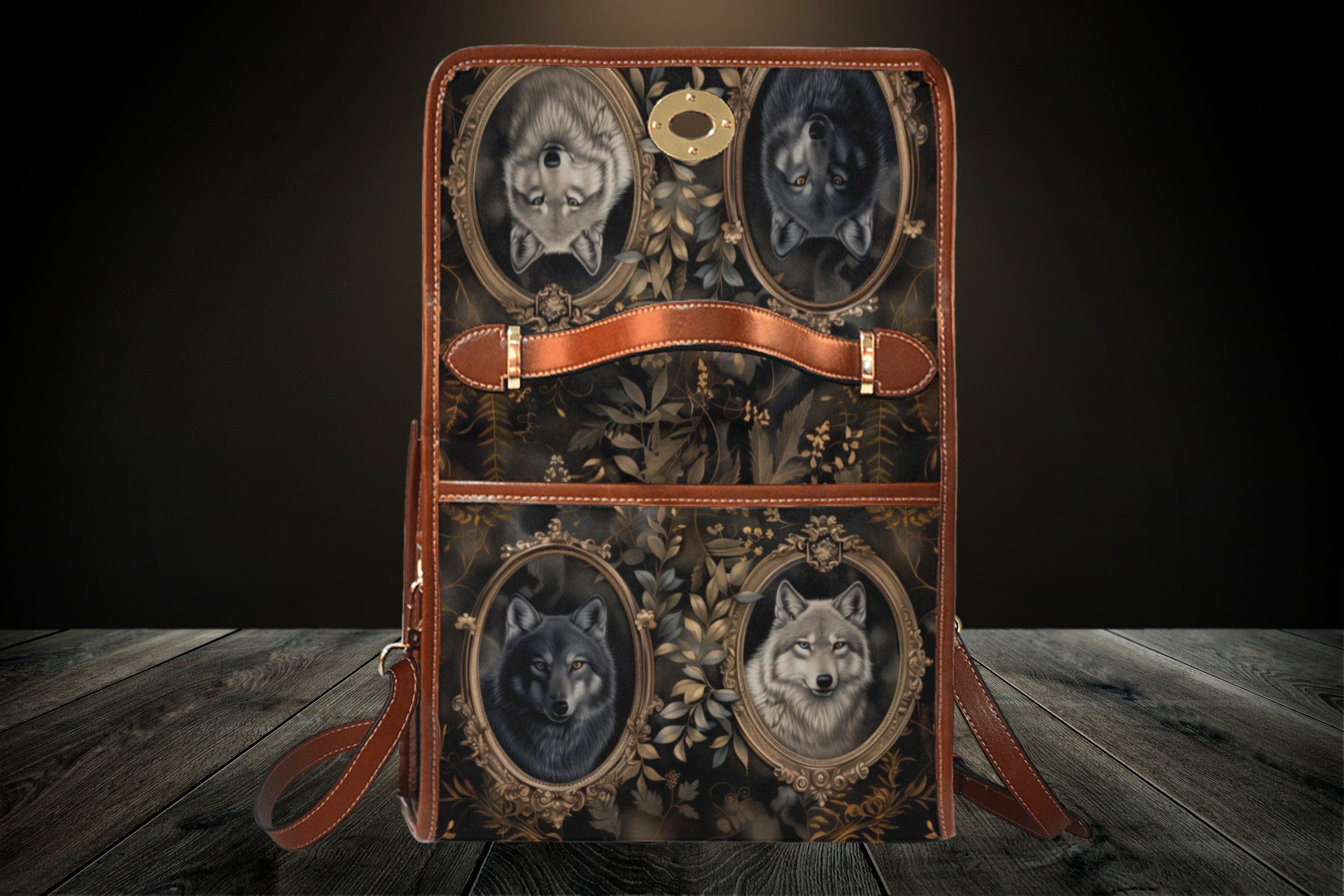 Wolf Satchel Bag