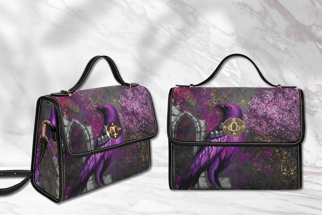 Midnight Crow Satchel Bag