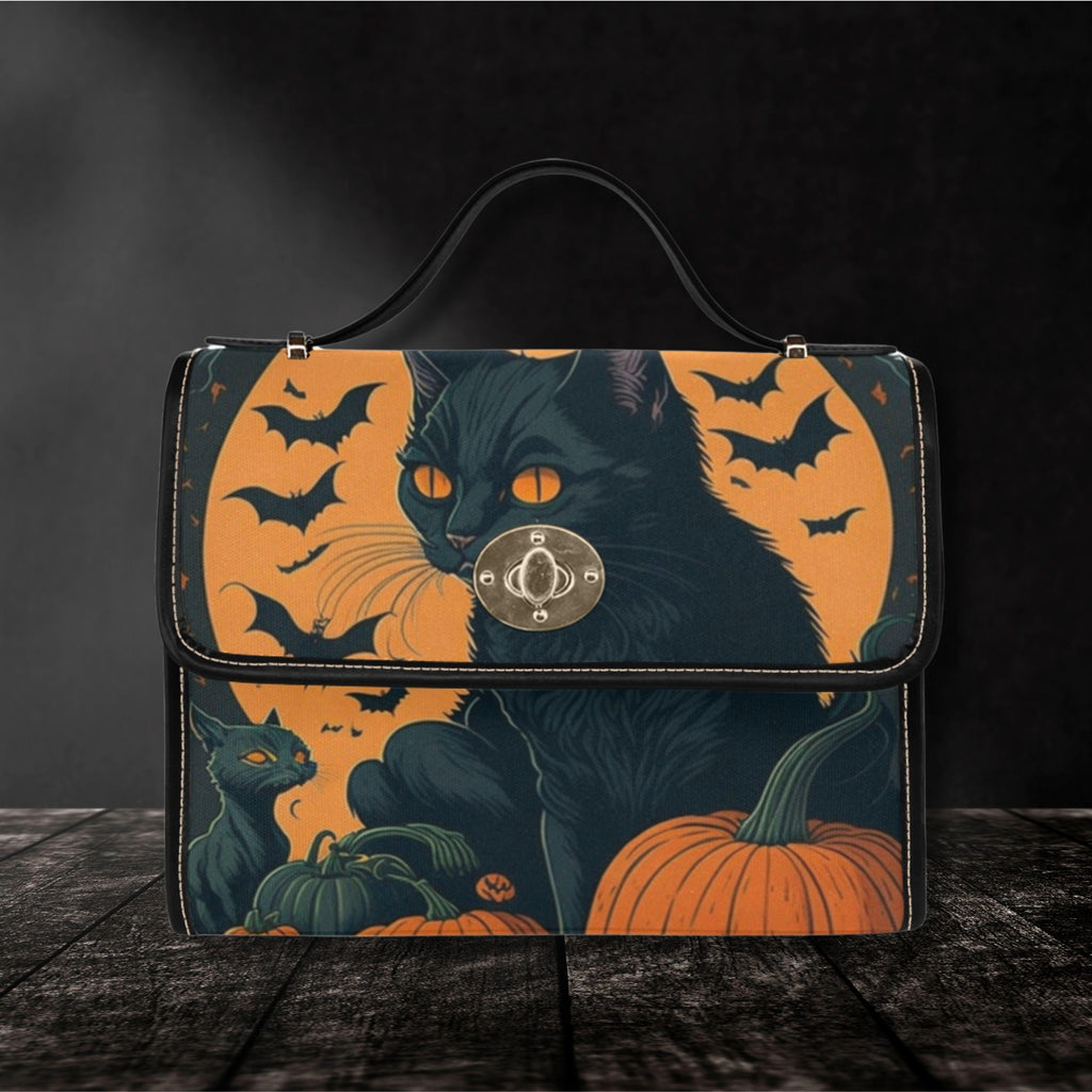 Halloween Cat Satchel Bag