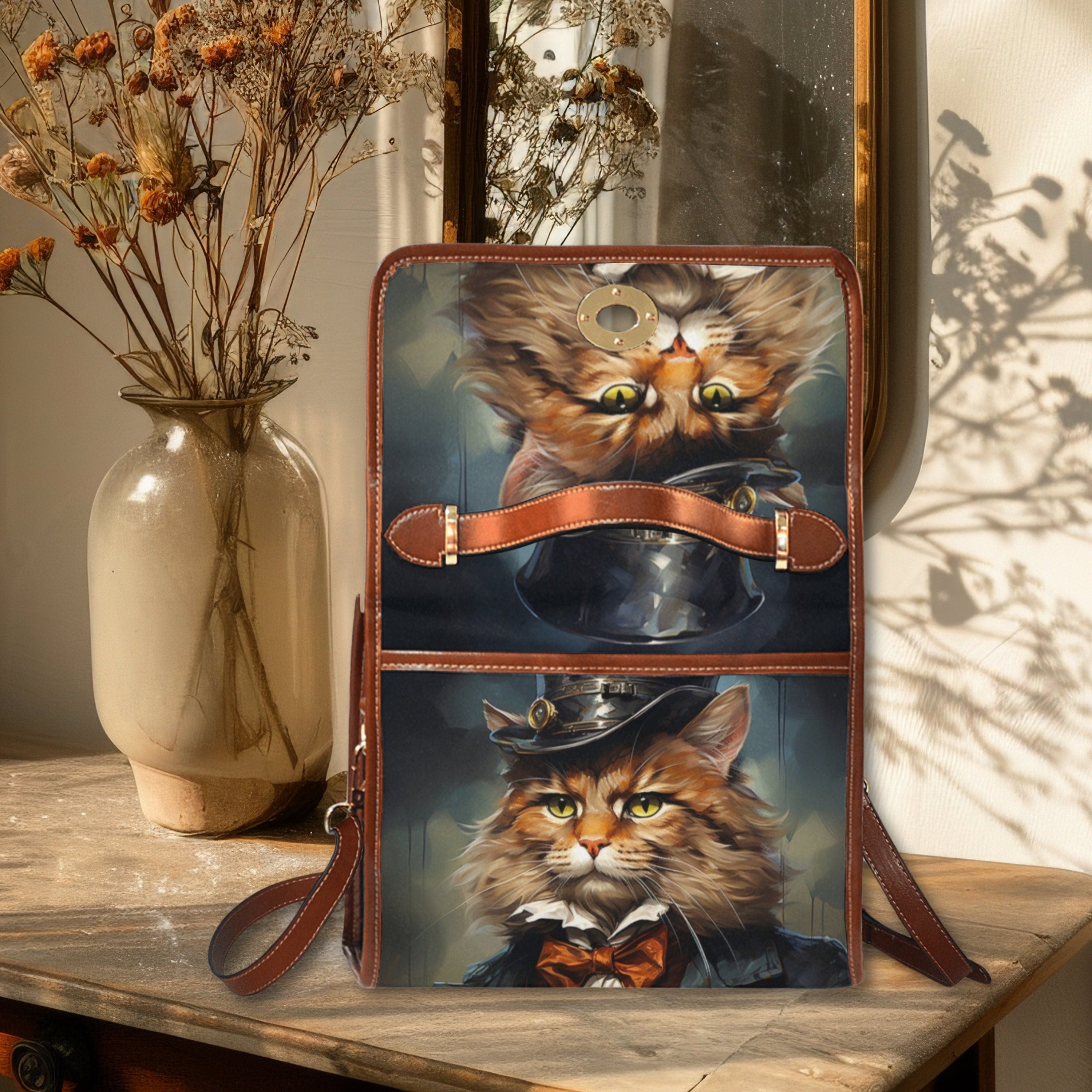 Gentleman Cat Satchel Bag