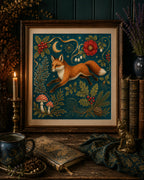 Leaping Fox Art Print