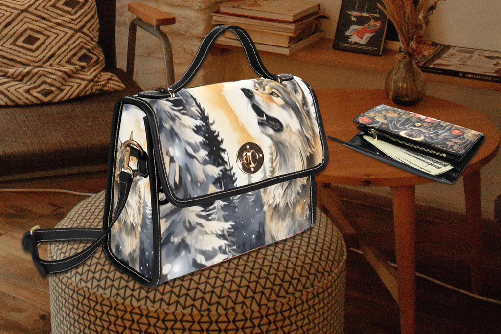 Wolf Satchel Bag