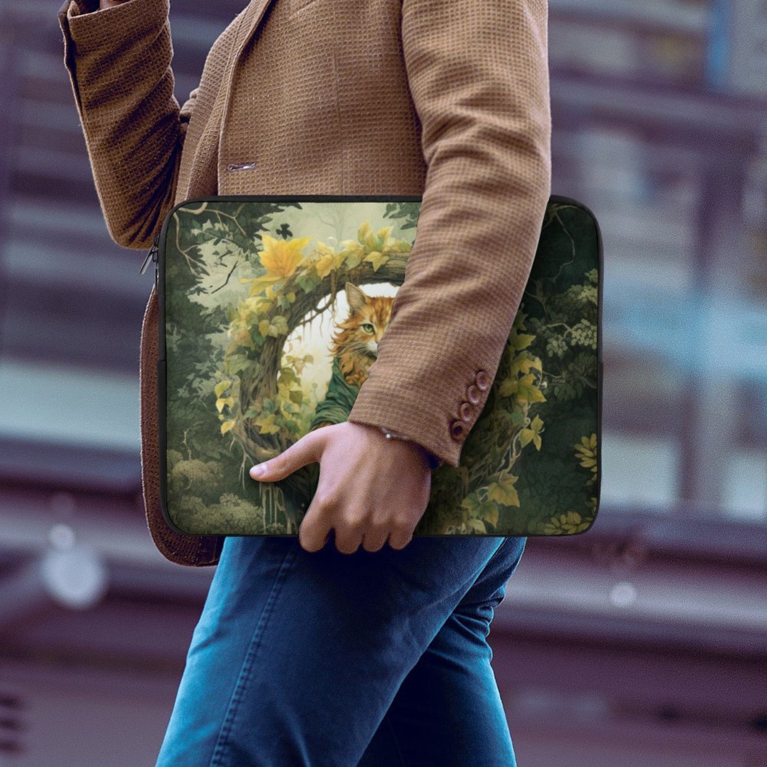 Forest Cat Laptop Sleeve