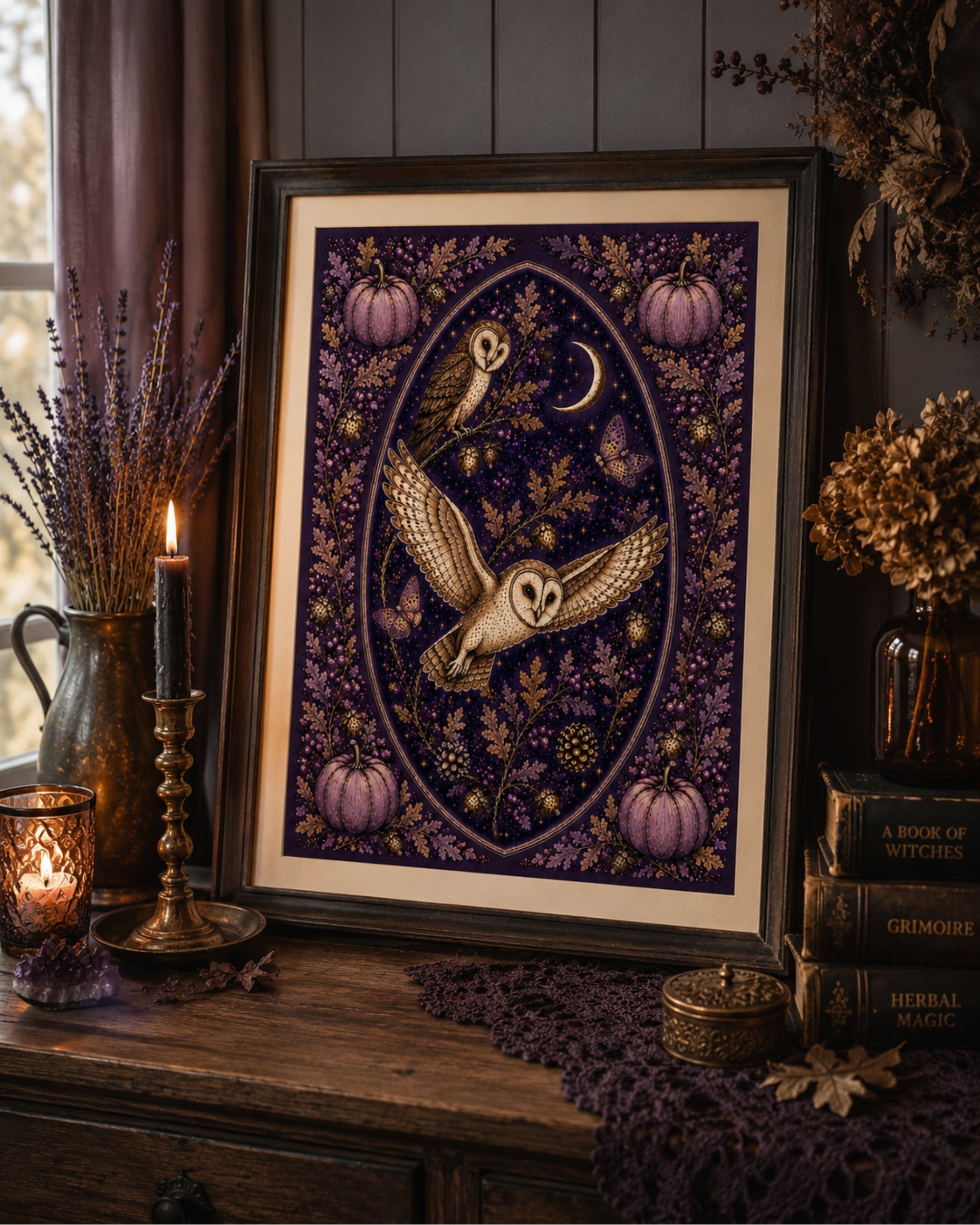 Owls Art Print