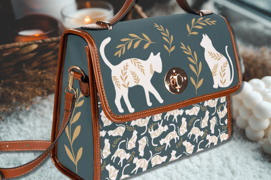 White Cats Satchel Bag