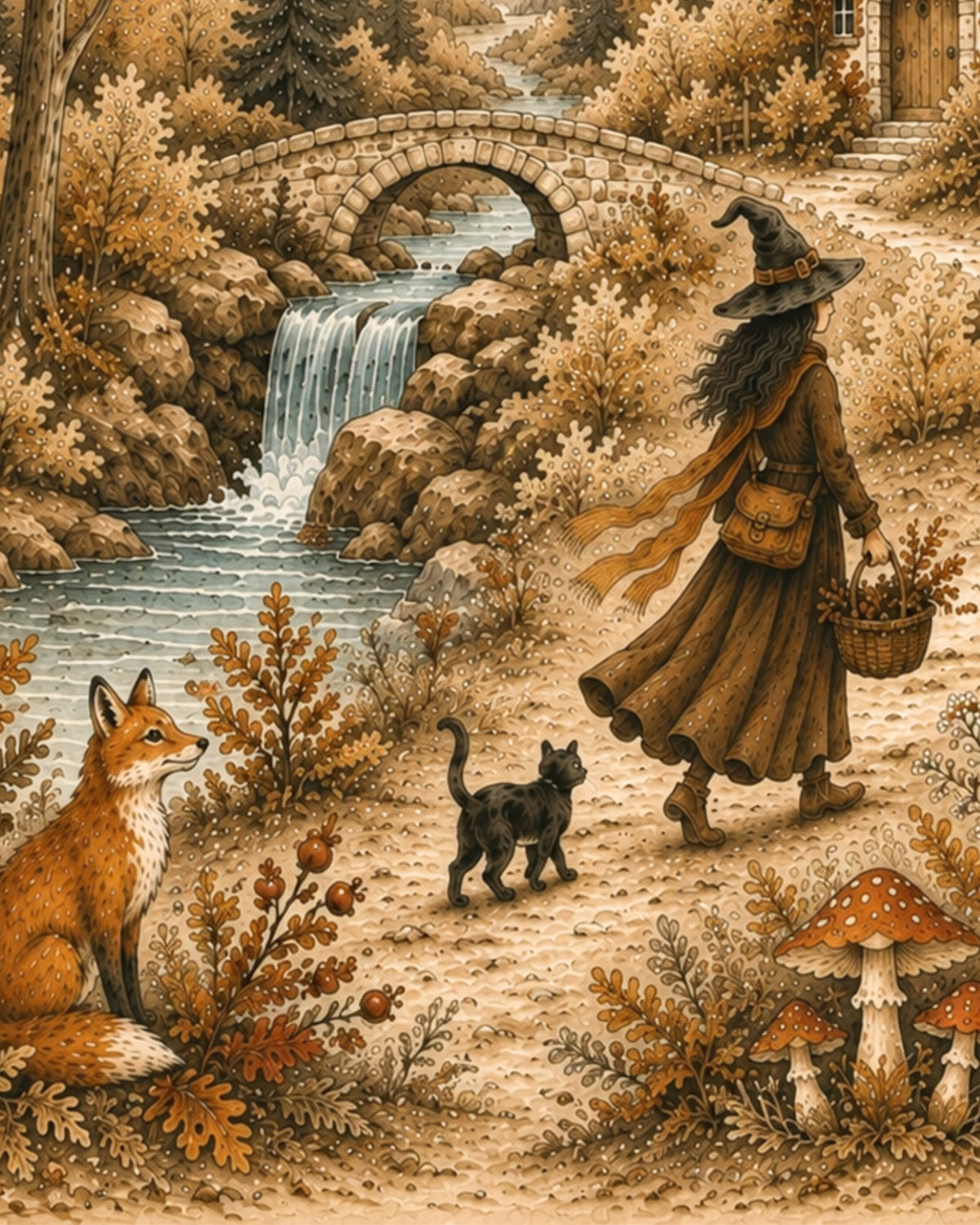 Witches Bridge Art Print