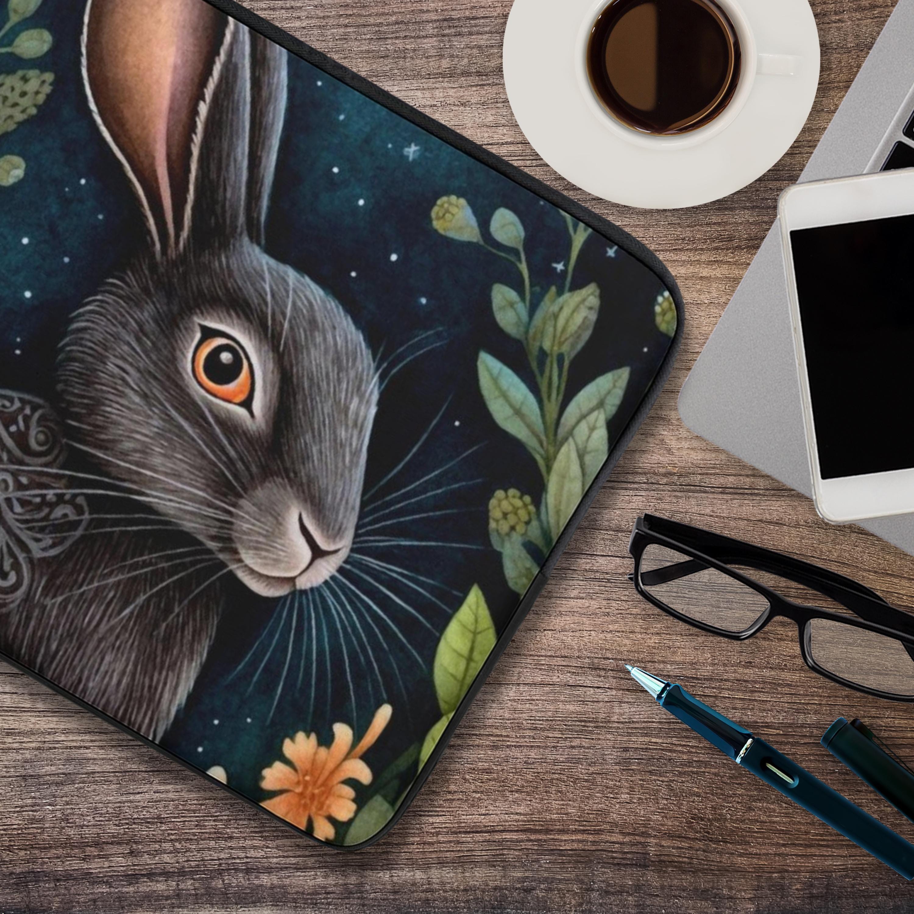 Midnight Hare Laptop Sleeve
