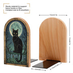 Moon Cat Bookends