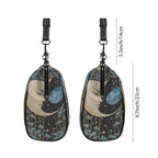 Fae & Magpie Blue Moon vintage handbag with leather strap and decorative stitching, stylish accessory for daily use.