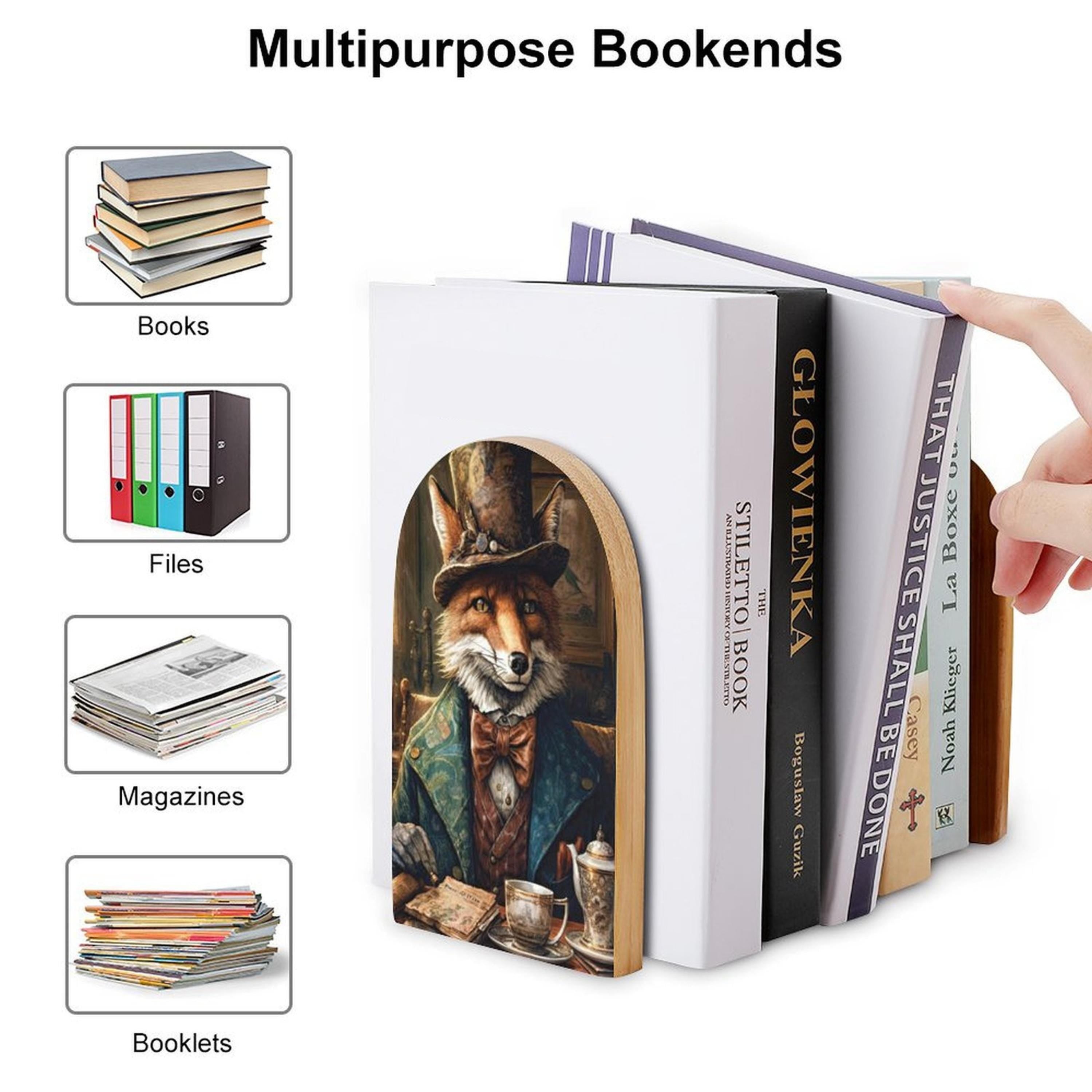 Gentleman Fox Bookends