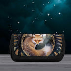 Bag with a fox design on a dark background with stars