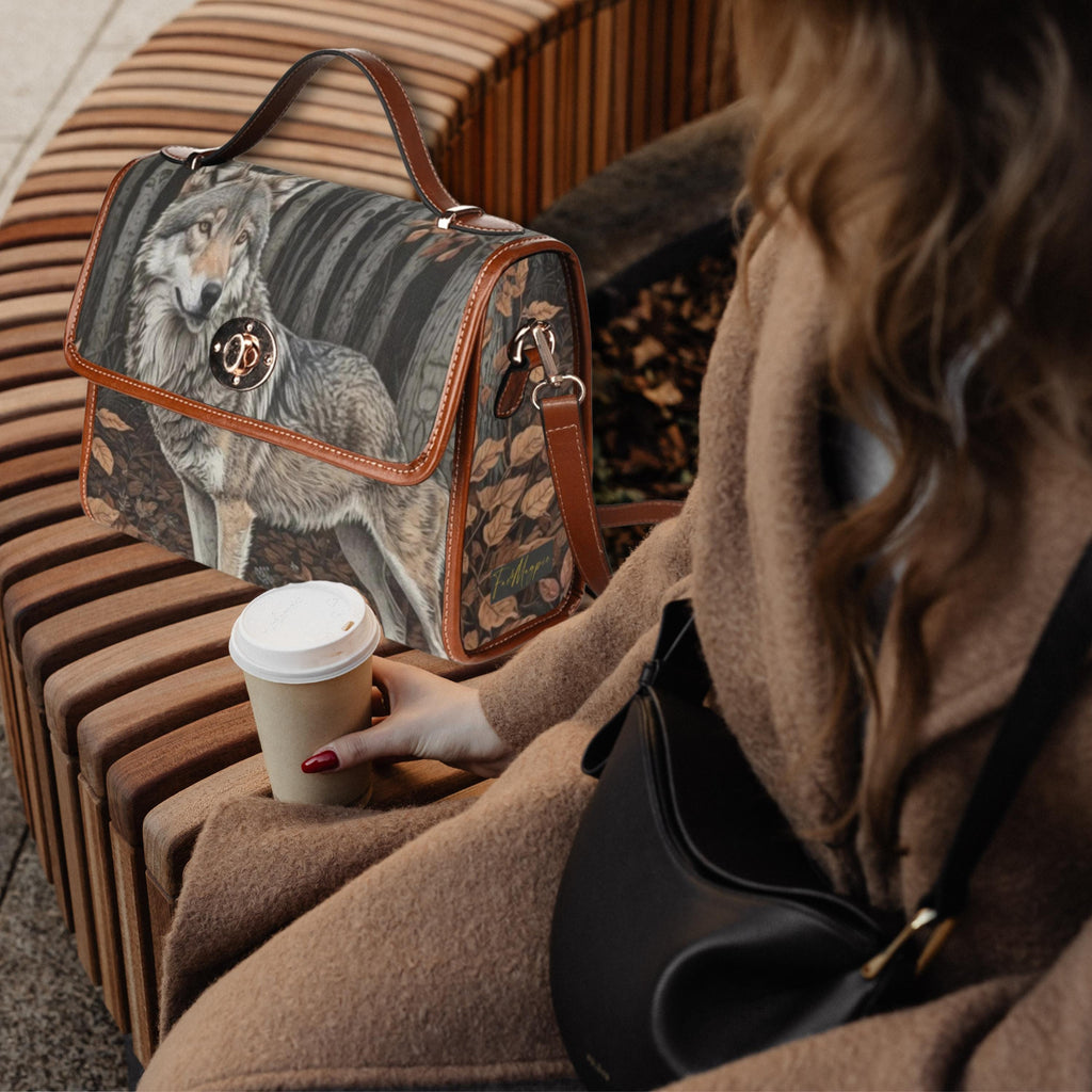 Grey Wolf Satchel Bag