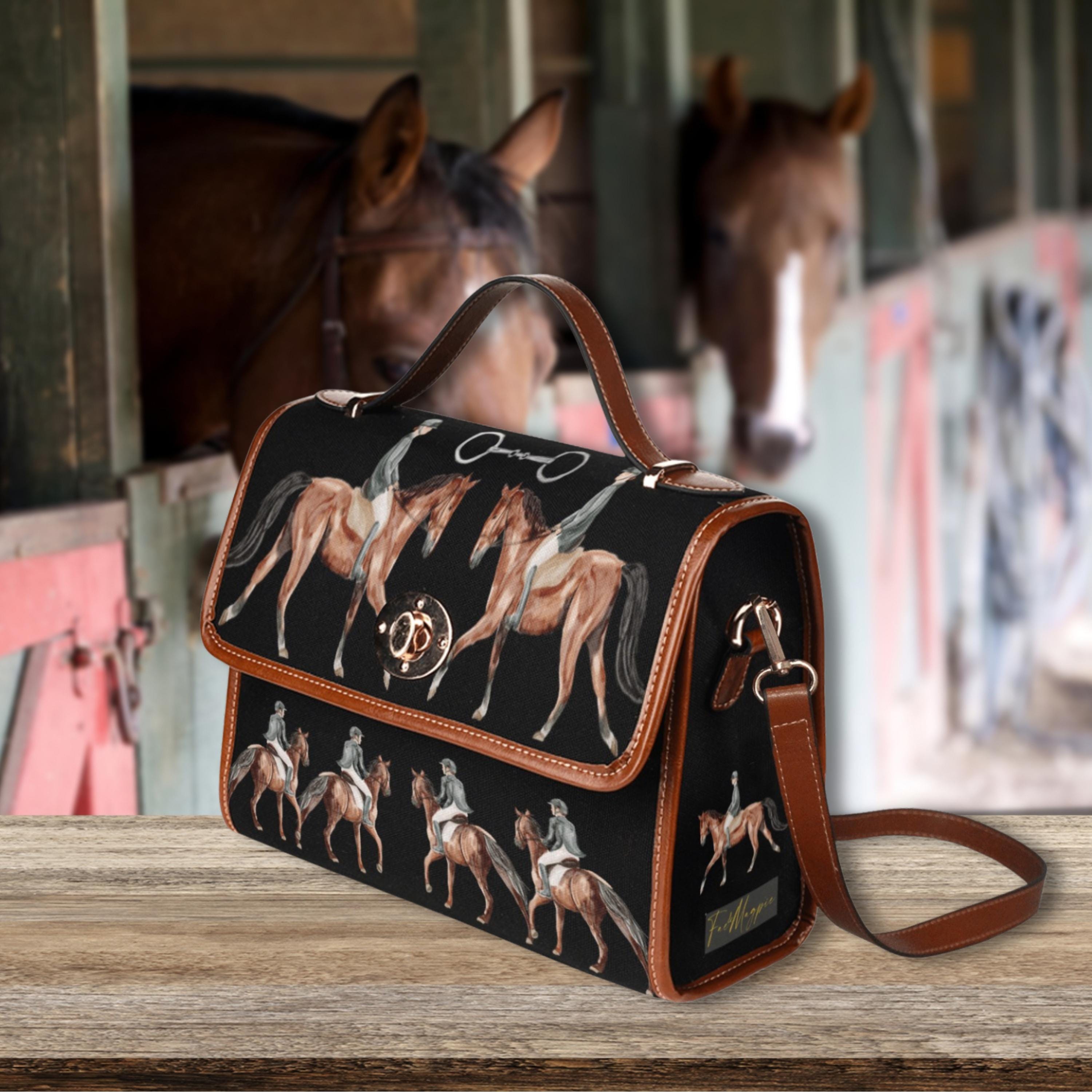 Equestrian Horses Satchel Bag