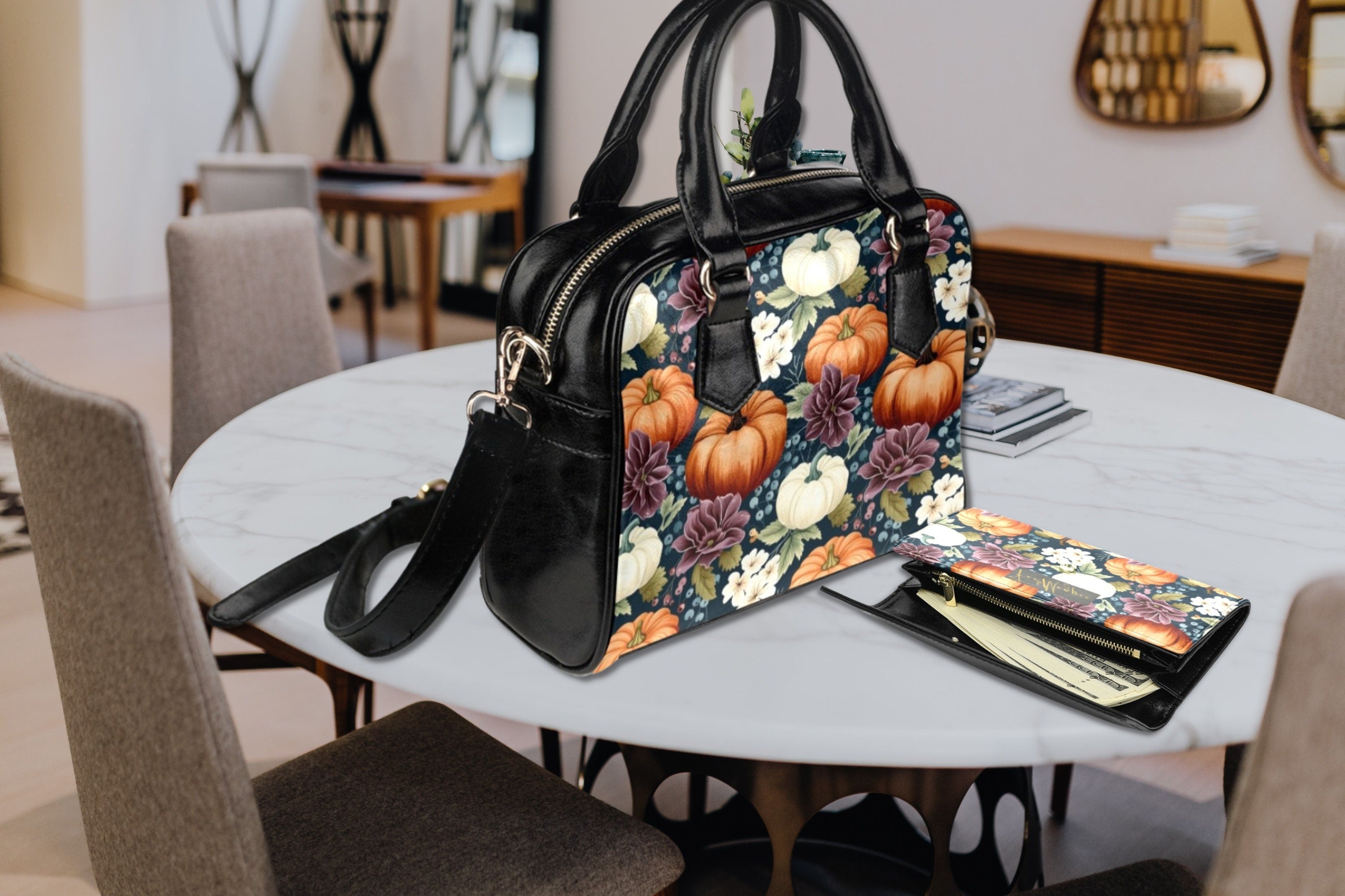 Pumpkin Patch Bowler Bag