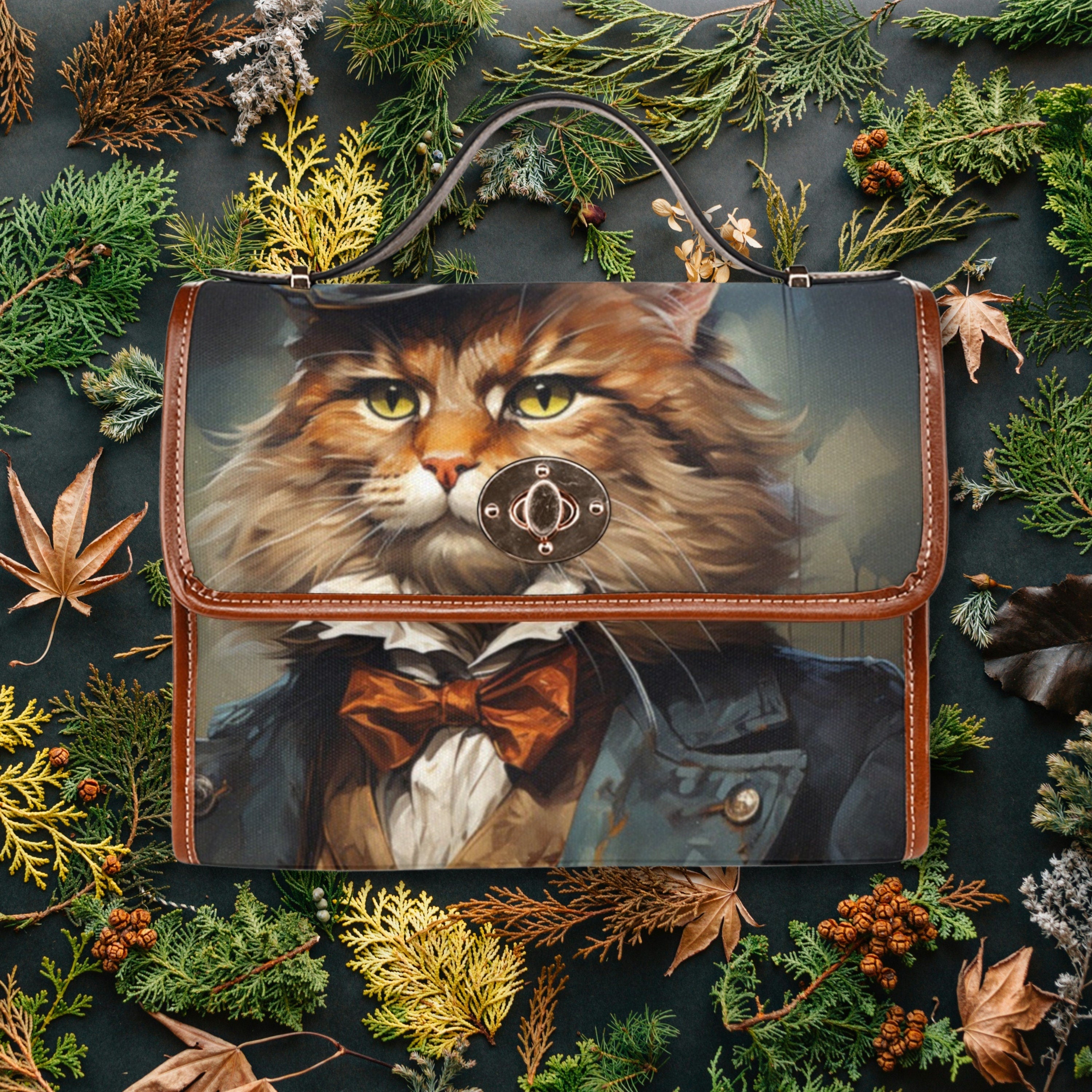 Gentleman Cat Satchel Bag