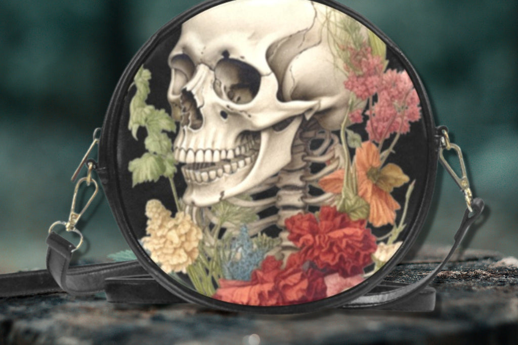 Skull Botany Drum Bag