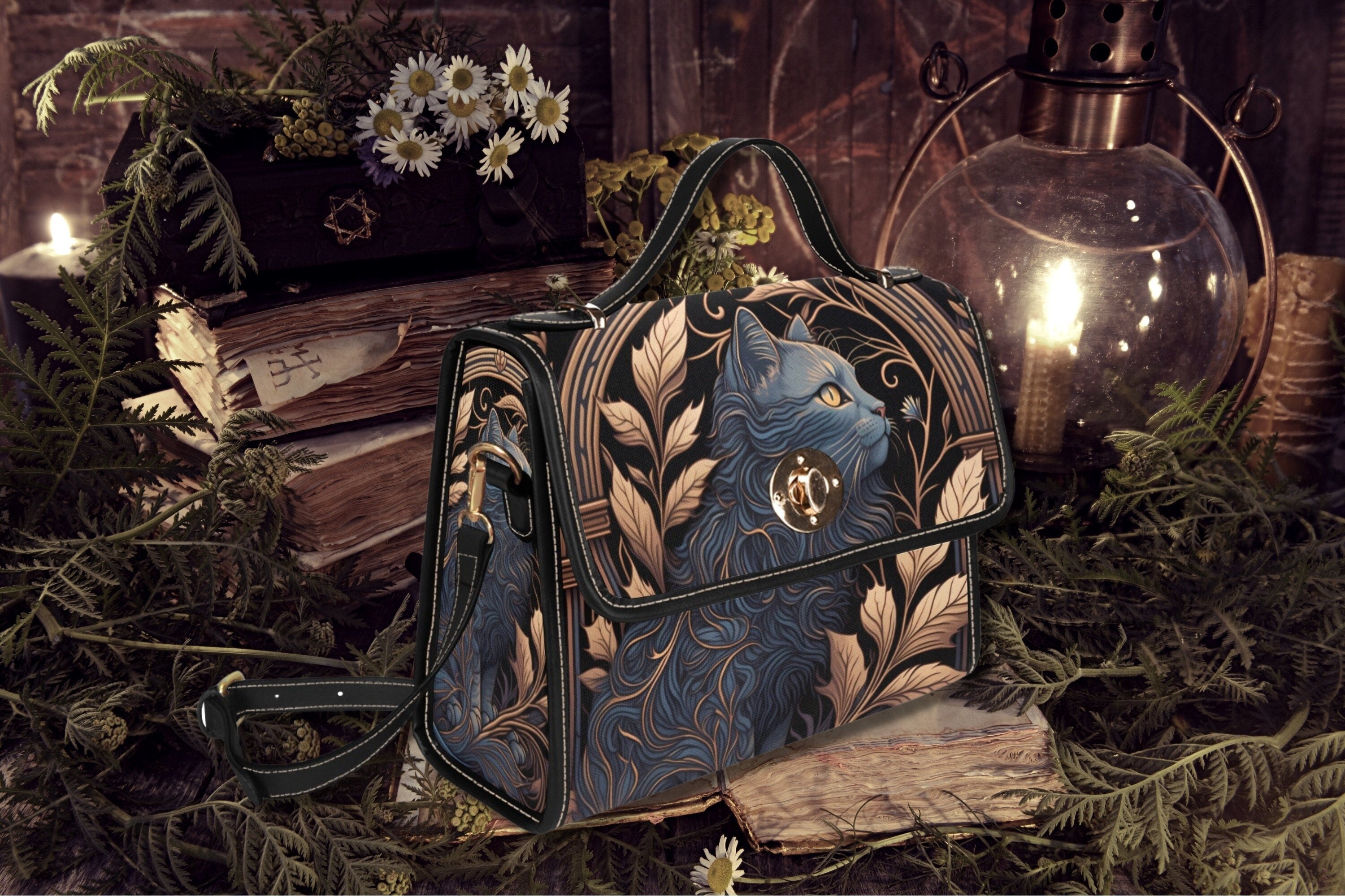 Mystic Cat Satchel Bag