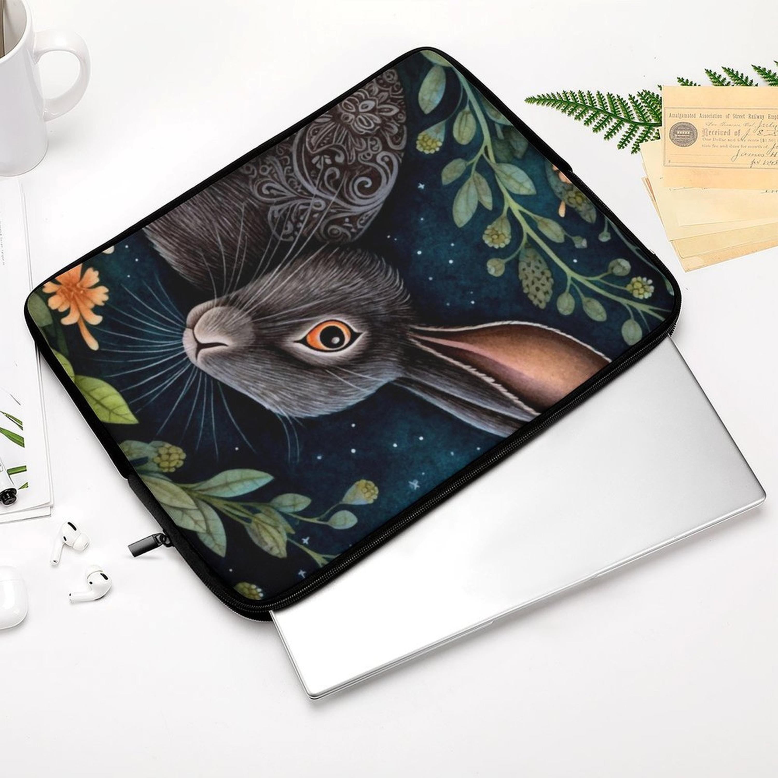 Midnight Hare Laptop Sleeve