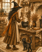 Witches Cottage Kitchen Art Print
