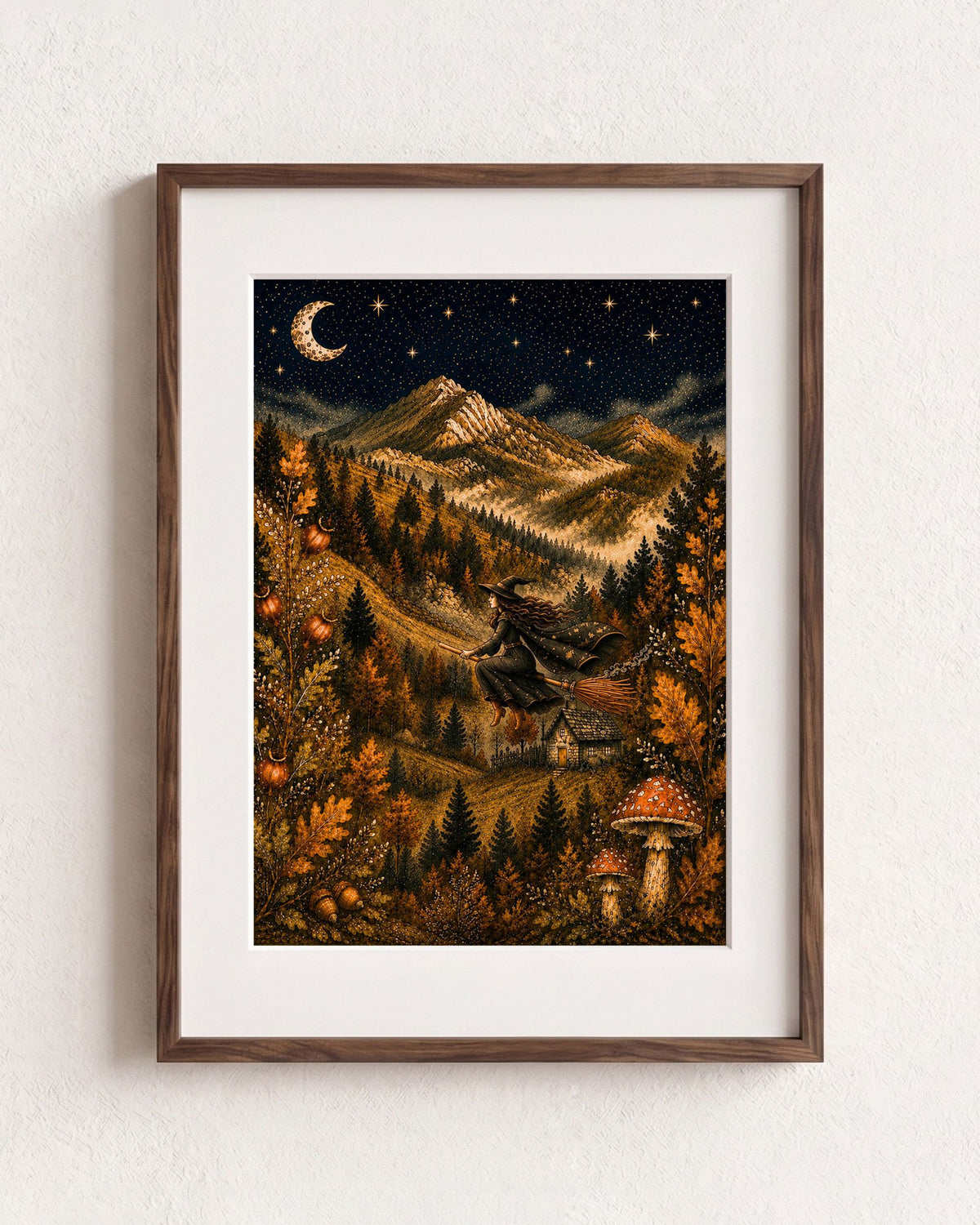 Flying Witch Art Print