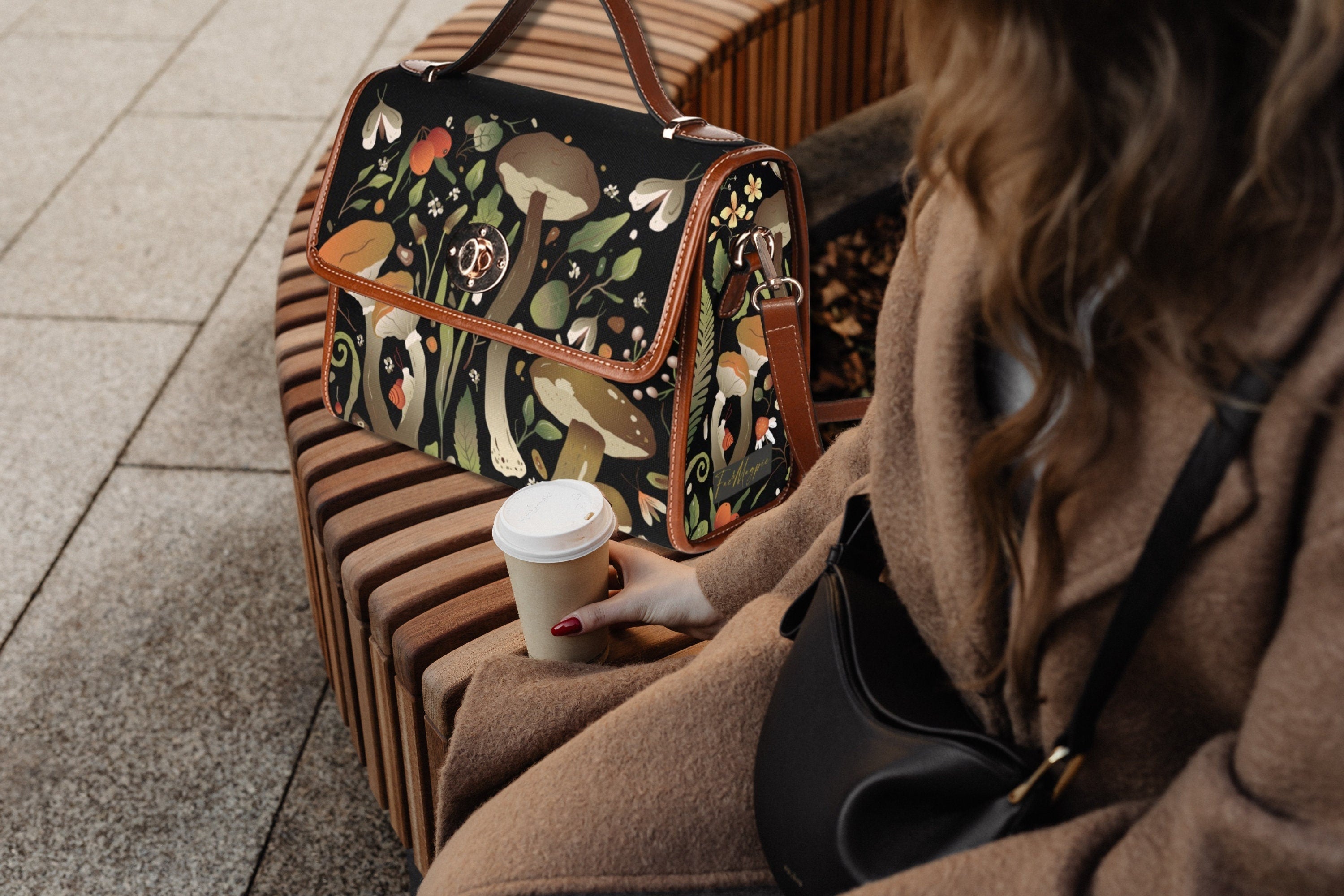 Mushrooms Satchel Bag