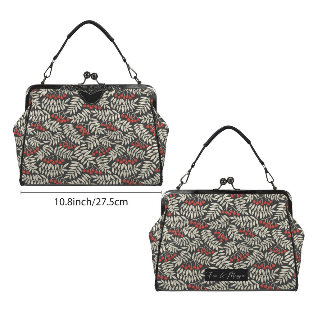 Winter Berries Kisslock Bag