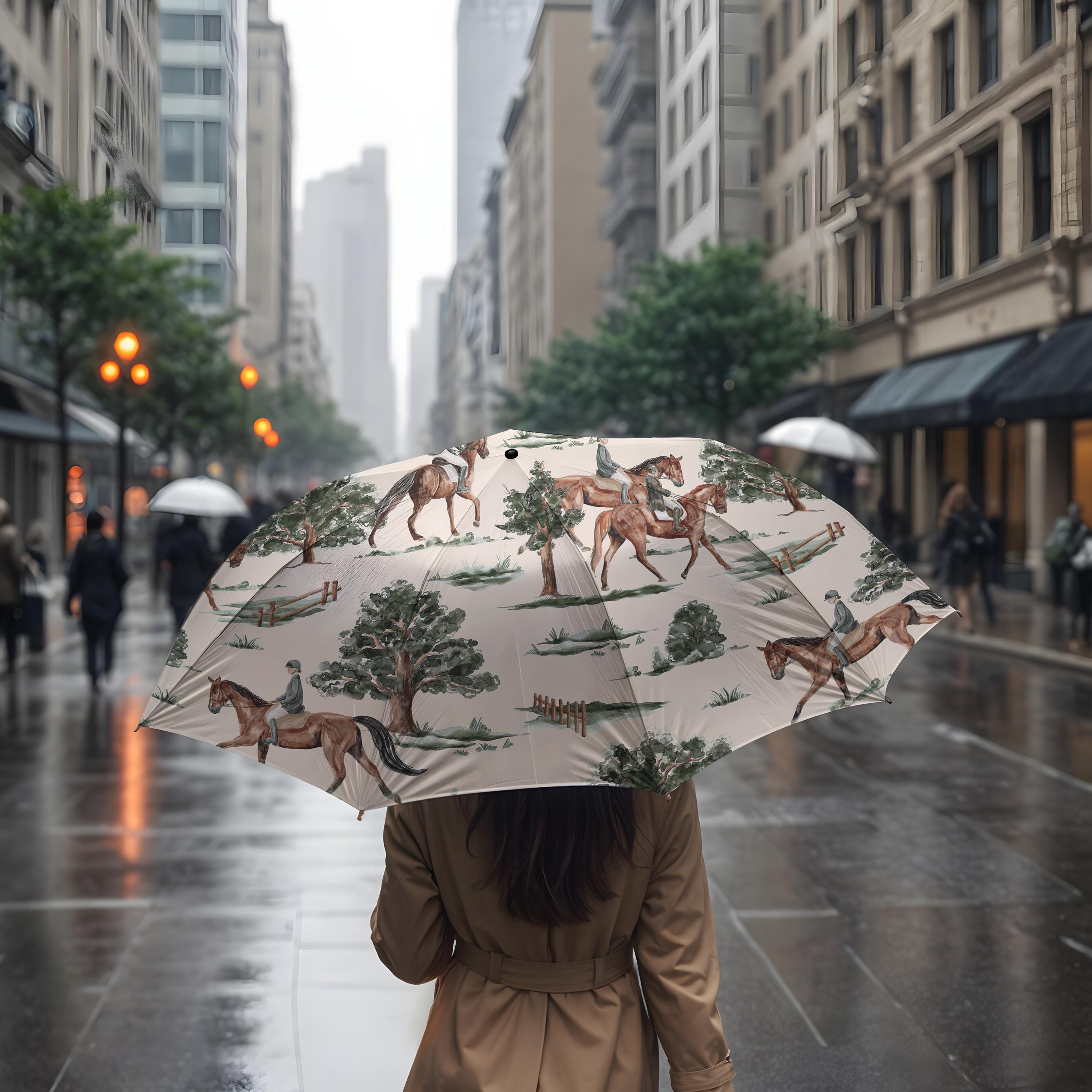 Equestrian Horses Umbrella