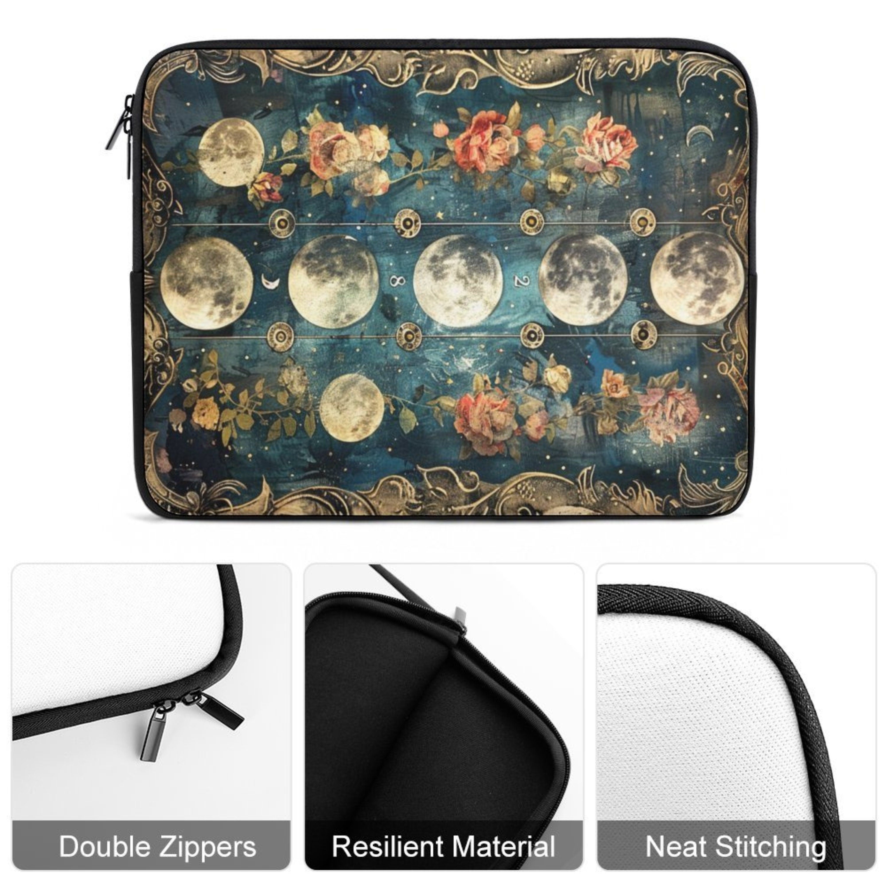 Moon Phase Laptop Sleeve