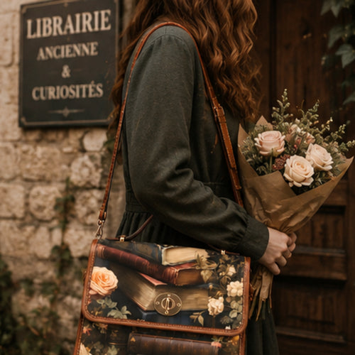 Books satchel bag.