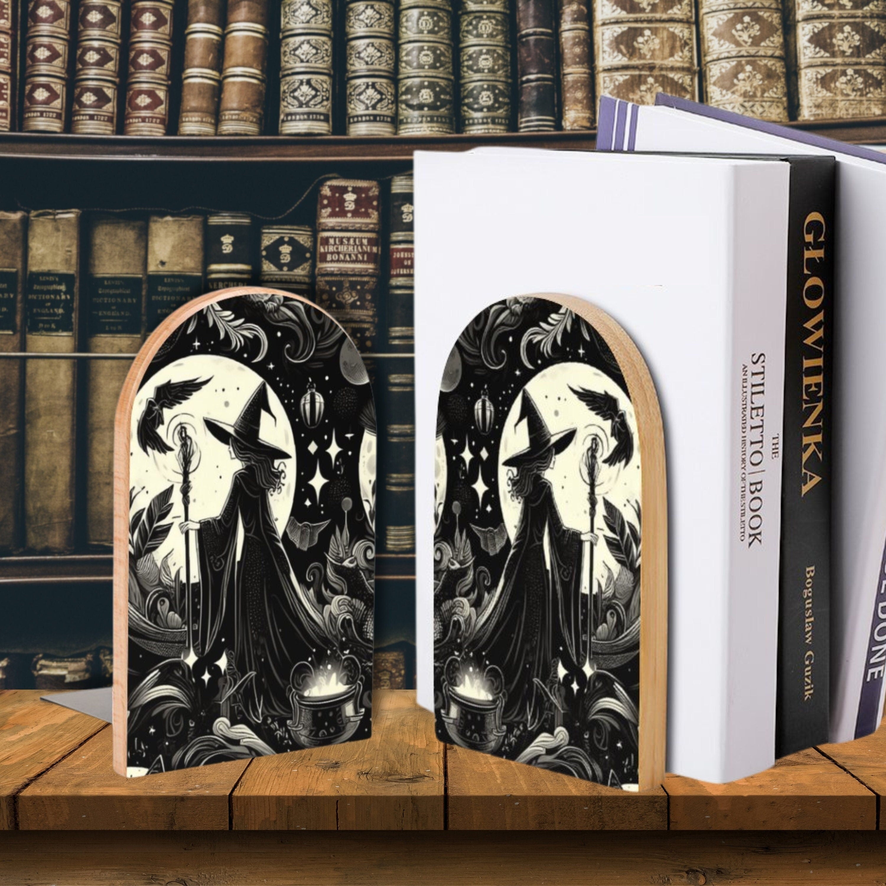 Witches Bookends