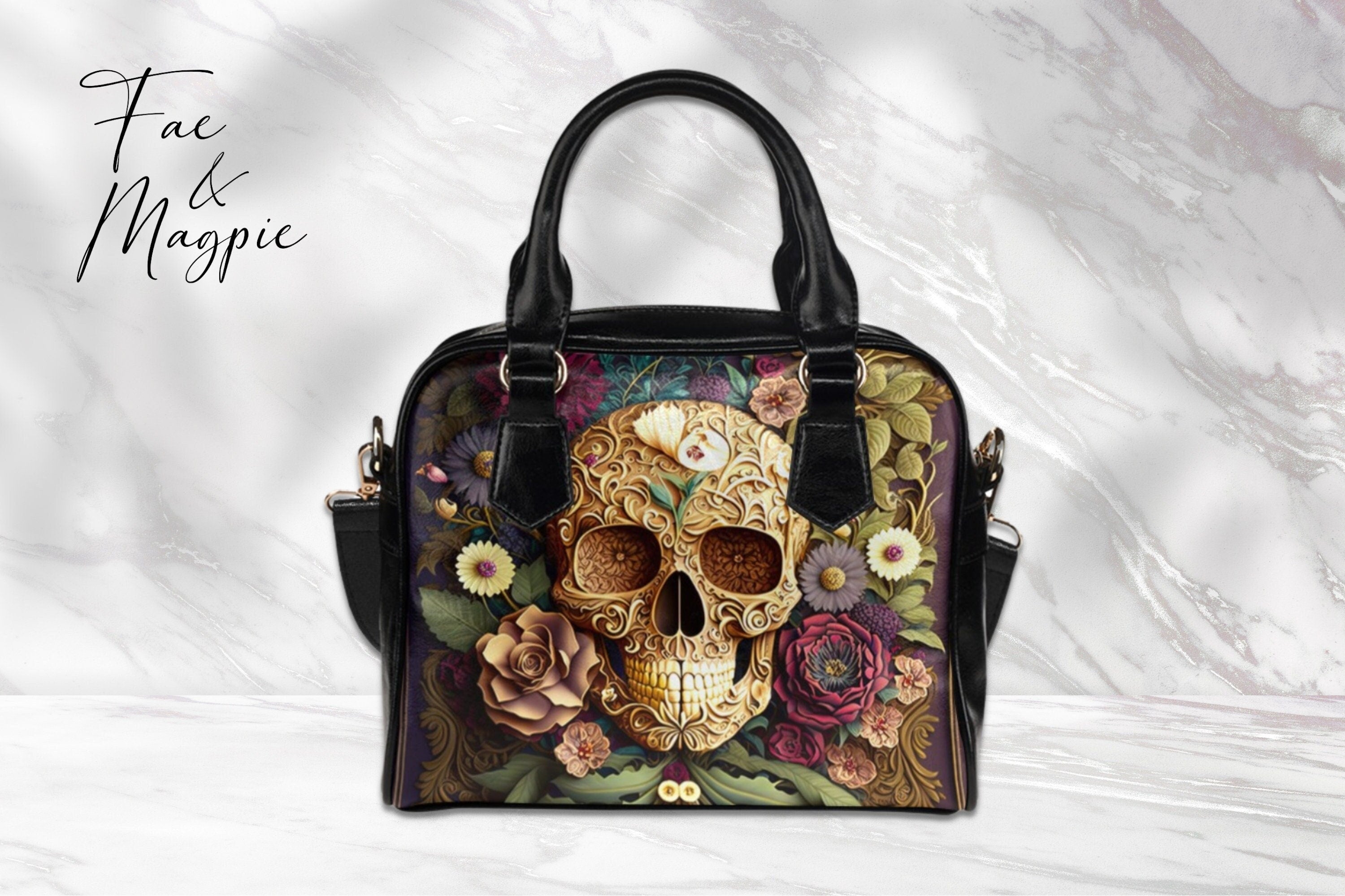 Baroque Skull Bowler Bag