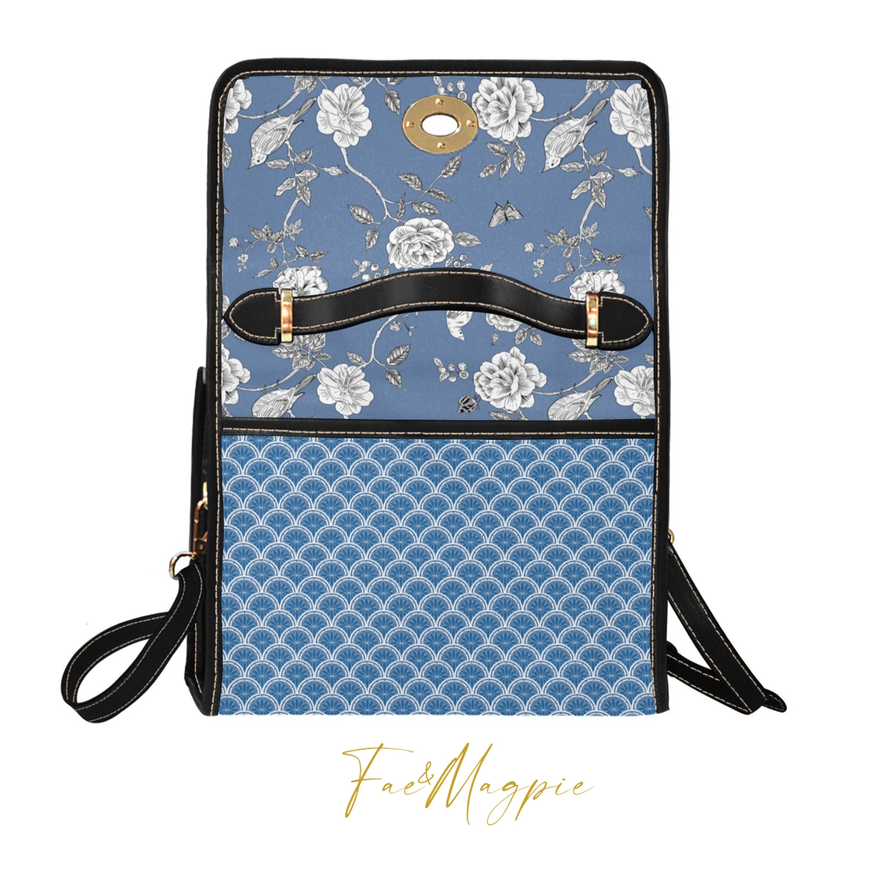 China Blue Satchel Bag