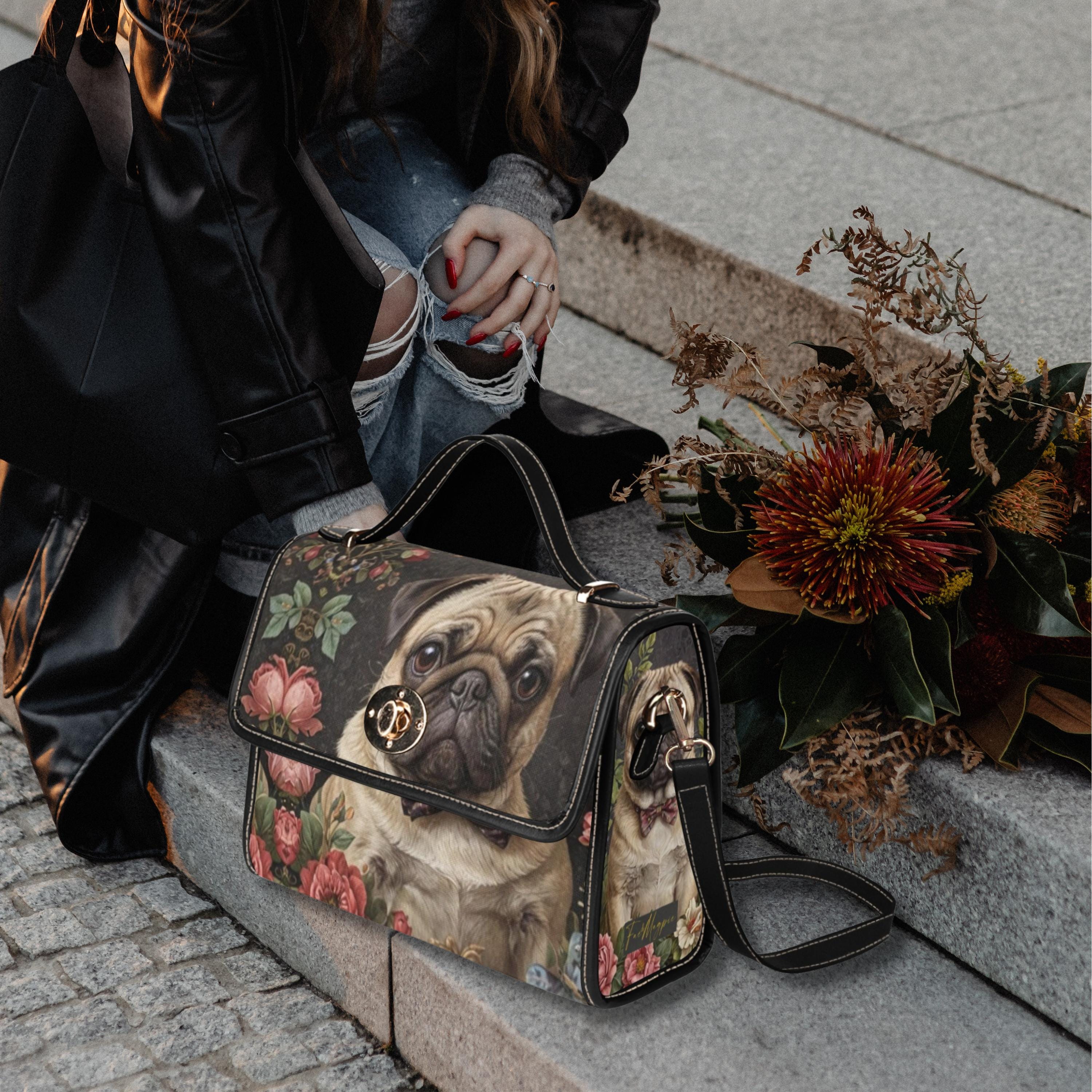 Pug Satchel Bag