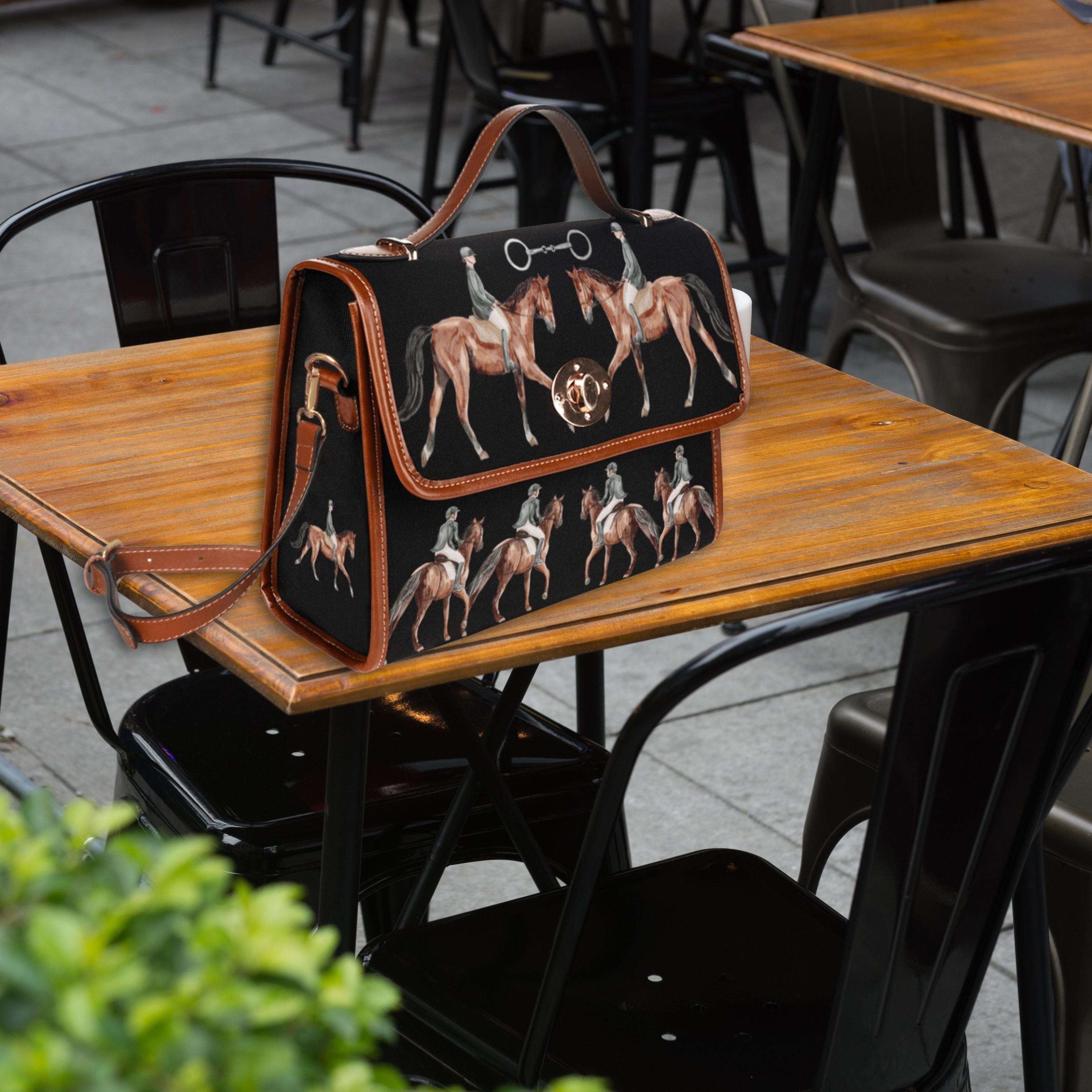 Equestrian Horses Satchel Bag